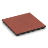 Baldosas amortiguadoras von WARCO im Farbdesign Rojo tomate mit den Abmessungen 50 x 50 x 4,8 cm | 0,25 m². Produktfoto von Artikel 6292 in der Aufsicht von schräg vorne.