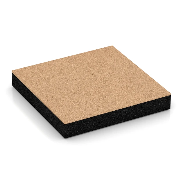 Loseta de caucho para parque infantil – 230 cm von WARCO im Farbdesign Beige arena mit den Abmessungen 50 x 50 x 8 cm | 0,25 m². Produktfoto von Artikel 6276 in der Aufsicht von schräg vorne.