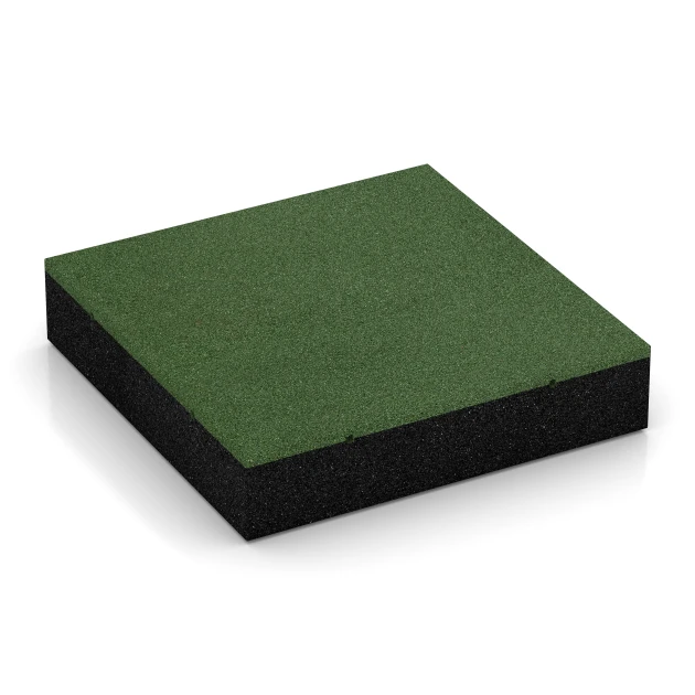 Loseta de caucho para parque infantil – 300 cm von WARCO im Farbdesign Verde hierba mit den Abmessungen 50 x 50 x 11 cm | 0,25 m². Produktfoto von Artikel 6279 in der Aufsicht von schräg vorne.