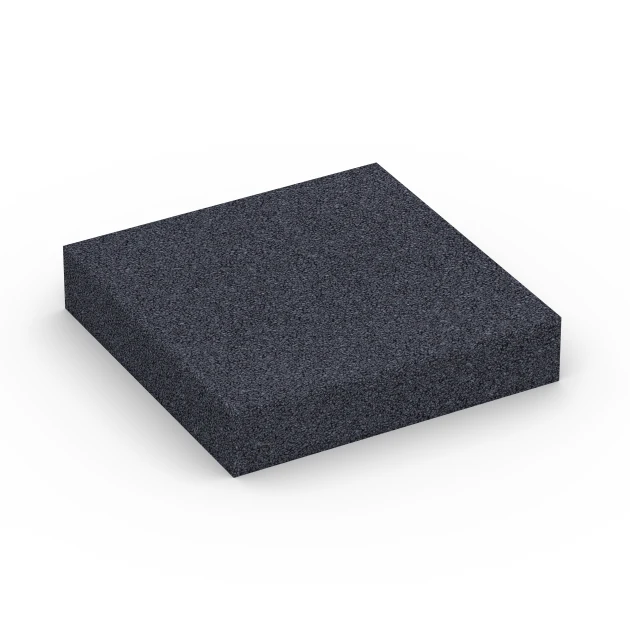 Fitness Performance Elite Pavimento Deportivo von WARCO im Farbdesign Antracita mit den Abmessungen 100 × 100 × 2 cm. Produktfoto von Artikel 6176 in der Aufsicht von schräg vorne.