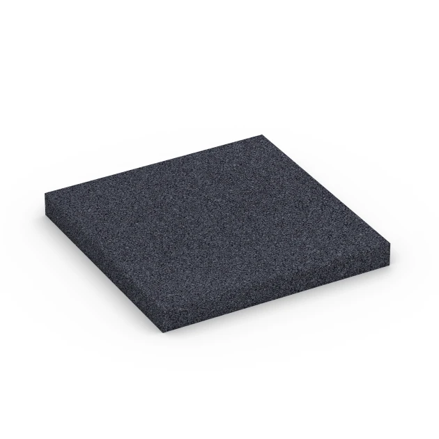 Fitness Performance Elite Pavimento Deportivo von WARCO im Farbdesign Antracita mit den Abmessungen 100 × 100 × 1 cm. Produktfoto von Artikel 6177 in der Aufsicht von schräg vorne.