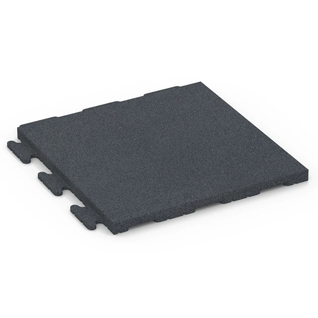 Loseta de caucho Linea von WARCO im Farbdesign Gris pizarra mit den Abmessungen 50 x 50 x 3 cm | 0,25 m². Produktfoto von Artikel 7055 in der Aufsicht von schräg vorne.