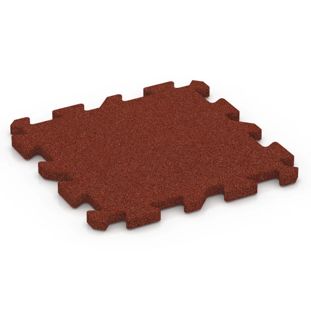 Losetas para pistas deportivas von WARCO im Farbdesign Rojo ladrillo mit den Abmessungen 50 x 50 x 3 cm | 0,25 m². Produktfoto von Artikel 6989 in der Aufsicht von schräg vorne.