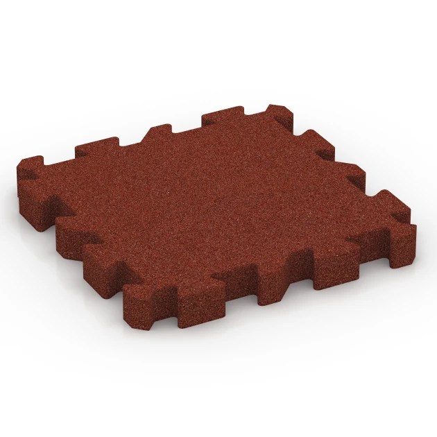Loseta de caucho – 220 cm von WARCO im Farbdesign Rojo ladrillo mit den Abmessungen 50 x 50 x 6 cm | 0,25 m². Produktfoto von Artikel 6406 in der Aufsicht von schräg vorne.