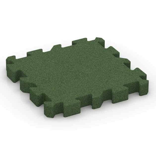 Loseta anticaída tipo puzzle von WARCO im Farbdesign Verde hierba mit den Abmessungen 50 x 50 x 6 cm | 0,25 m². Produktfoto von Artikel 6311 in der Aufsicht von schräg vorne.