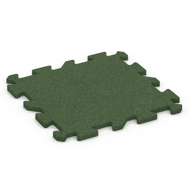 Losetas de caucho para gimnasio von WARCO im Farbdesign Verde hierba mit den Abmessungen 50 x 50 x 2 cm | 0,25 m². Produktfoto von Artikel 6985 in der Aufsicht von schräg vorne.