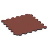  von WARCO im Farbdesign Rojo ladrillo mit den Abmessungen 102,5 x 102,5 x 3 cm | 1,05 m². Produktfoto von Artikel 6392 in der Aufsicht von schräg vorne.