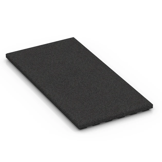 Loseta de caucho para cuadras Lujo von WARCO im Farbdesign Antracita mit den Abmessungen 100 x 50 x 4,5 cm | 0,50 m². Produktfoto von Artikel 6389 in der Aufsicht von schräg vorne.