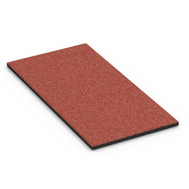 Loseta de caucho para cuadras von WARCO im Farbdesign Rojo ladrillo mit den Abmessungen 100 x 50 x 3 cm | 0,50 m². Produktfoto von Artikel 6382 in der Aufsicht von schräg vorne.