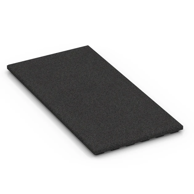 Loseta de caucho para cuadras Confort von WARCO im Farbdesign Antracita mit den Abmessungen 100 x 50 x 4 cm | 0,50 m². Produktfoto von Artikel 6385 in der Aufsicht von schräg vorne.