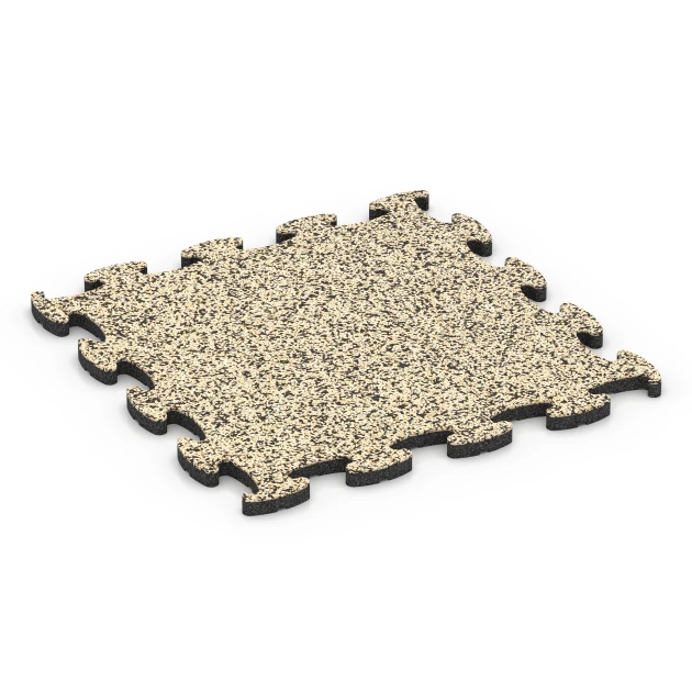 Loseta zona de juegos von WARCO im Farbdesign Travertino mit den Abmessungen 46 x 46 x 1,8 cm. Produktfoto von Artikel 6757 in der Aufsicht von schräg vorne.