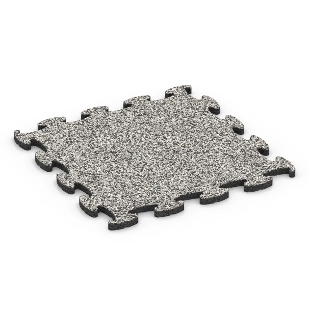 Baldosa de balcón von WARCO im Farbdesign Granito gris mit den Abmessungen 44,6 x 44,6 x 1,8 cm. Produktfoto von Artikel 6788 in der Aufsicht von schräg vorne.