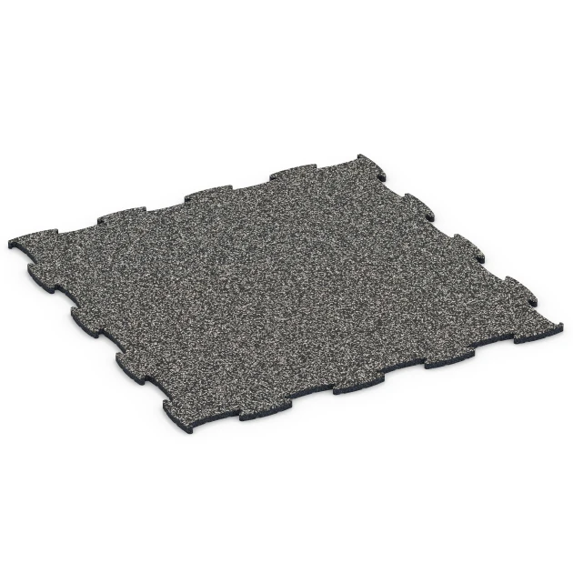 Pavimento agility canino von WARCO im Farbdesign Granito gris oscuro mit den Abmessungen 97,1 x 97,1 x 1,8 cm | 0,94 m². Produktfoto von Artikel 6805 in der Aufsicht von schräg vorne.