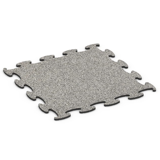Baldosa ferial encajable von WARCO im Farbdesign Granito gris mit den Abmessungen 98 x 98 × 1,8 cm. Produktfoto von Artikel 6923 in der Aufsicht von schräg vorne.