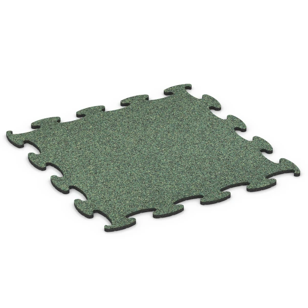 Baldosa ferial encajable von WARCO im Farbdesign Césped inglés mit den Abmessungen 98 x 98 × 1,8 cm. Produktfoto von Artikel 6924 in der Aufsicht von schräg vorne.