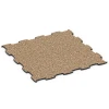 Baldosa ferial encajable von WARCO im Farbdesign Terracota mit den Abmessungen 97,1 x 97,1 × 1,8 cm. Produktfoto von Artikel 6925 in der Aufsicht von schräg vorne.
