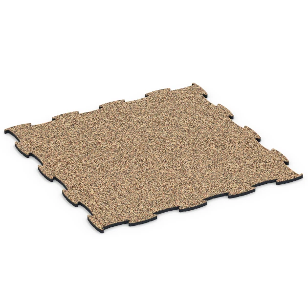 Baldosa ferial encajable von WARCO im Farbdesign Terracota mit den Abmessungen 97,1 x 97,1 × 1,8 cm. Produktfoto von Artikel 6925 in der Aufsicht von schräg vorne.