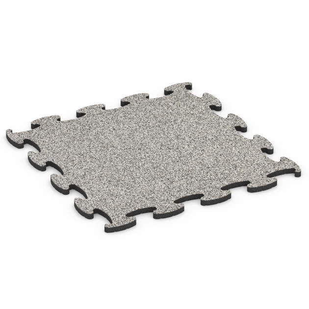 Fitness Active suelo von WARCO im Farbdesign Granito gris mit den Abmessungen 98 x 98 x 2,8 cm. Produktfoto von Artikel 6851 in der Aufsicht von schräg vorne.