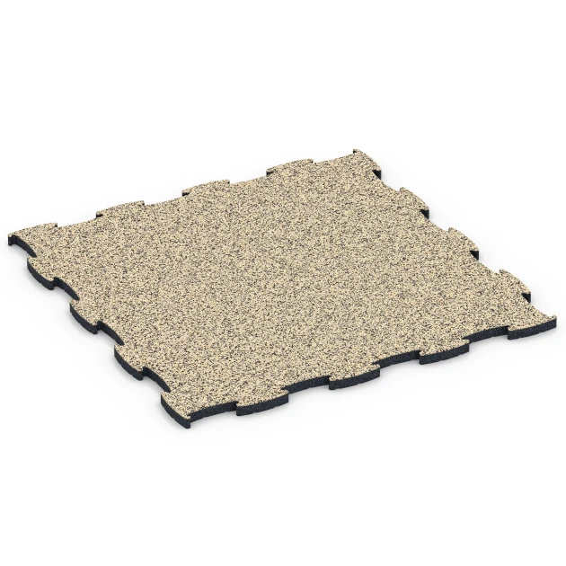Fitness Active suelo von WARCO im Farbdesign Travertino mit den Abmessungen 97,1 x 97,1 x 2,8 cm | 0,94 m². Produktfoto von Artikel 6856 in der Aufsicht von schräg vorne.
