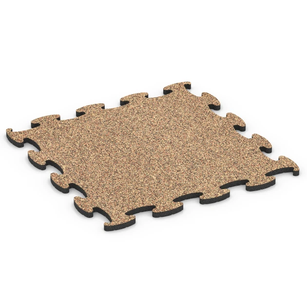 Suelo Fitness Max von WARCO im Farbdesign Terracota mit den Abmessungen 98 x 98 x 2,8 cm. Produktfoto von Artikel 6889 in der Aufsicht von schräg vorne.
