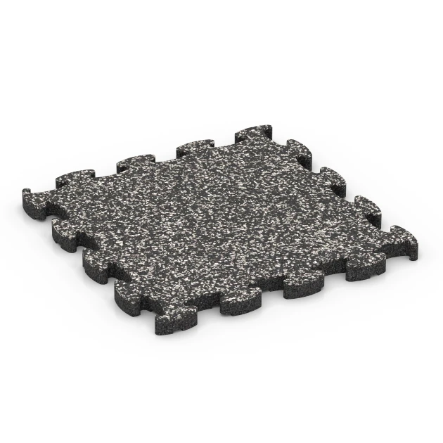 Loseta efecto piedra encajable von WARCO im Farbdesign Granito gris oscuro mit den Abmessungen 30 x 30 x 1,8 cm. Produktfoto von Artikel 6814 in der Aufsicht von schräg vorne.