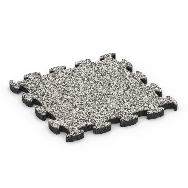 Loseta efecto piedra encajable von WARCO im Farbdesign Granito gris mit den Abmessungen 30 x 30 x 1,8 cm. Produktfoto von Artikel 6815 in der Aufsicht von schräg vorne.
