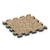 Loseta efecto piedra encajable von WARCO im Farbdesign Rattan mit den Abmessungen 30 x 30 x 1,8 cm. Produktfoto von Artikel 6822 in der Aufsicht von schräg vorne.