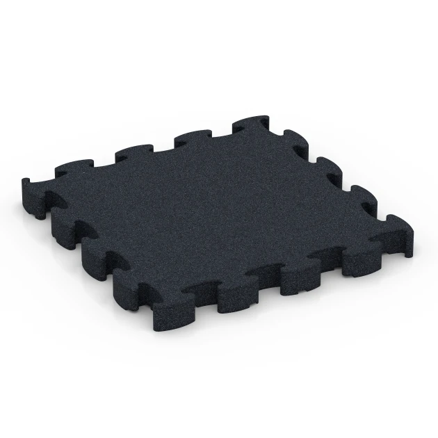 Fitness Premium suelo técnico von WARCO im Farbdesign Antracita mit den Abmessungen 28,9 x 28,9 x 2,8 cm. Produktfoto von Artikel 6965 in der Aufsicht von schräg vorne.