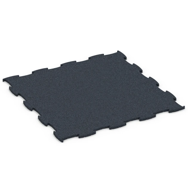 Fitness Premium suelo deportivo von WARCO im Farbdesign Antracita mit den Abmessungen 99 x 99 x 1,8 cm. Produktfoto von Artikel 6962 in der Aufsicht von schräg vorne.