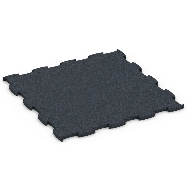 Fitness Premium suelo deportivo von WARCO im Farbdesign Antracita mit den Abmessungen 99 x 99 x 2,8 cm. Produktfoto von Artikel 6963 in der Aufsicht von schräg vorne.
