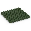 Rejilla amortiguadora césped von WARCO im Farbdesign Verde hierba mit den Abmessungen 100 × 100 × 8 cm. Produktfoto von Artikel 7014 in der Aufsicht von schräg vorne.