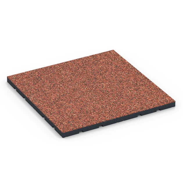 Suelo de gimnasio para exterior von WARCO im Farbdesign Etna mit den Abmessungen 60 x 60 x 3 cm | 0,36 m². Produktfoto von Artikel 7136 in der Aufsicht von schräg vorne.