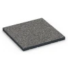 Suelo de gimnasio para exterior von WARCO im Farbdesign Granito gris oscuro mit den Abmessungen 60 x 60 x 4 cm | 0,36 m². Produktfoto von Artikel 7141 in der Aufsicht von schräg vorne.