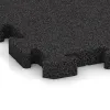 Detailaufnahme der Randausprägung von WARCO-Produkt 3653, Losa de paddock, Format 500 x 500 x 40 mm, Farbe Antracita.