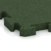 Detailaufnahme der Randausprägung von WARCO-Produkt 3483, Esterilla Protectora Fitness HD, Format 1000 x 1000 x 40 mm, Farbe Verde hierba.