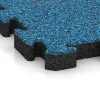 Detailaufnahme der Randausprägung von WARCO-Produkt 4155, Pavimento deportivo de caucho, Format 500 x 500 x 50 mm, Farbe Atlántico.