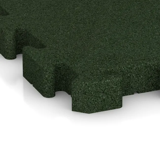 Detailaufnahme der Randausprägung von WARCO-Produkt 4084, Losa de paddock, Format 500 x 500 x 50 mm, Farbe Verde hierba.