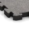 Detailaufnahme der Randausprägung von WARCO-Produkt 4560, Esterilla Protectora Fitness, Format 500 x 500 x 50 mm, Farbe Gris jaspeado.