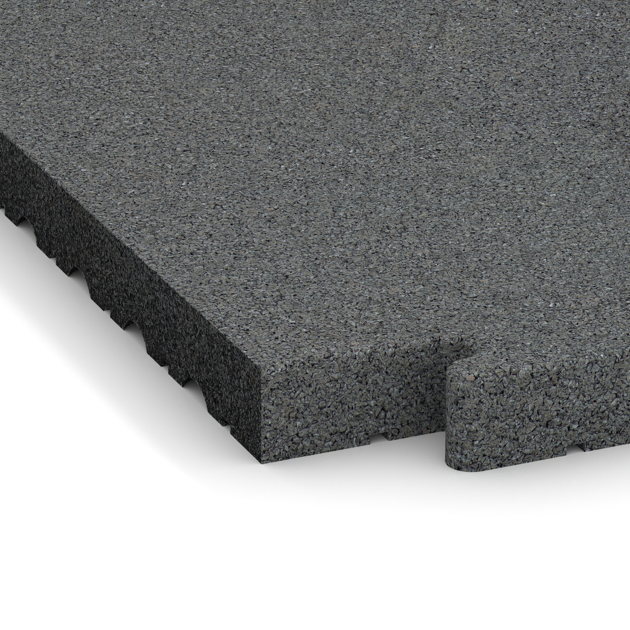 Detailaufnahme der Randausprägung von WARCO-Produkt 5149, Loseta de borde, Format 1000 x 485 x 40 mm, Farbe Gris pizarra.