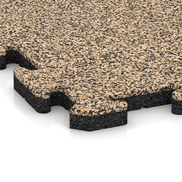 Detailaufnahme der Randausprägung von WARCO-Produkt 5054, Loseta de esquina HD, Format 485 x 485 x 30 mm, Farbe Travertino.