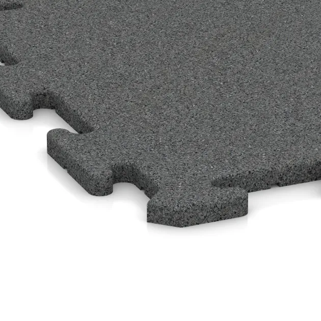 Detailaufnahme der Randausprägung von WARCO-Produkt 0167, Baldosa exterior, Format 500 x 500 x 18 mm, Farbe Gris pizarra.