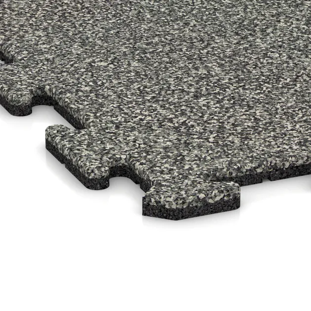 Detailaufnahme der Randausprägung von WARCO-Produkt 0301, Baldosa borde piscina, Format 1000 x 1000 x 18 mm, Farbe Granito clásico.