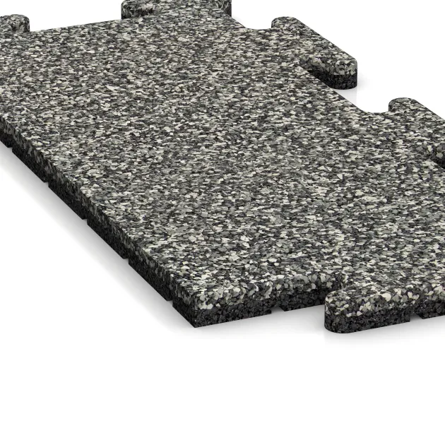 Detailaufnahme der Randausprägung von WARCO-Produkt 4725, Loseta de borde HD, Format 500 x 235 x 18 mm, Farbe Granito clásico.