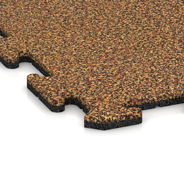 Detailaufnahme der Randausprägung von WARCO-Produkt 4788, Loseta de esquina HD, Format 485 x 485 x 18 mm, Farbe Terracota.