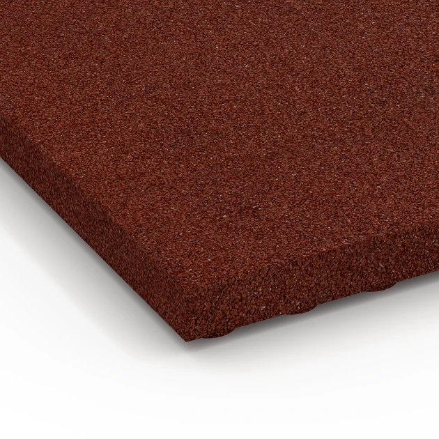 Detailaufnahme der Randausprägung von WARCO-Produkt 6649, Loseta de establo Confort, Format 100 x 50 x 5 cm, Farbe Rojo ladrillo.