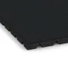 Detailaufnahme der Randausprägung von WARCO-Produkt 5469, Loseta de caucho para parques infantiles 3 cm - EN 1177 ≤ 100 cm, Format 500 x 500 x 30 mm, Farbe Gris Hierro.