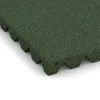 Detailaufnahme der Randausprägung von WARCO-Produkt 5526, Losetas de caucho para parques infantiles 4,5 cm - EN 1177 ≤ 140 cm, Format 500 x 500 x 45 mm, Farbe Verde hierba.