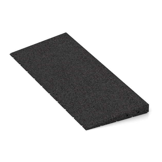 Detailaufnahme der Randausprägung von WARCO-Produkt 2468, Rampa de umbral 75 cm, Format 75 x 30 cm | 8 < 45 mm, Farbe Antracita.