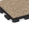 Detailaufnahme der Randausprägung von WARCO-Produkt 1347, Baldosa borde piscina Clásica, Format 500 x 500 x 40 mm, Farbe Travertino.