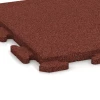 Detailaufnahme der Randausprägung von WARCO-Produkt 1247, Baldosa exterior Classic, Format 50 x 50 x 3 cm | 0,25 m², Farbe Rojo ladrillo.